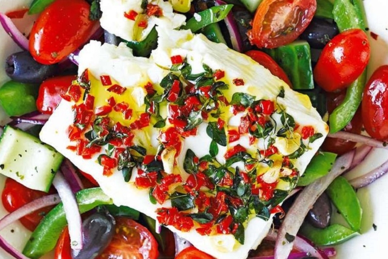 как приготовить греческий салат с сыром