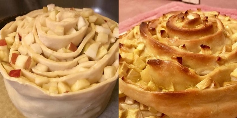 яблочный пирог-улитка